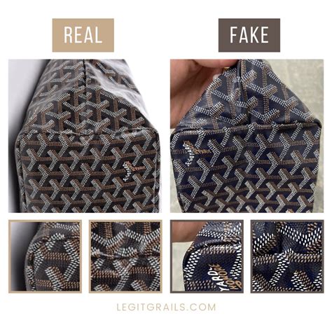 goyard real vs fake tote|legit check goyard tote.